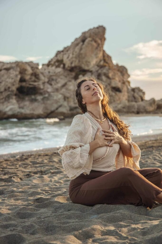 Professional brand photoshoot golden hour Costa del Sol Vivid Creations