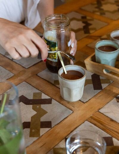 Yoga retreat photography in Málaga with participants practicing outdoors in natural light