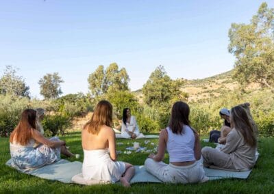 Natural retreat photography in the Costa del Sol showing connection and mindful experiences