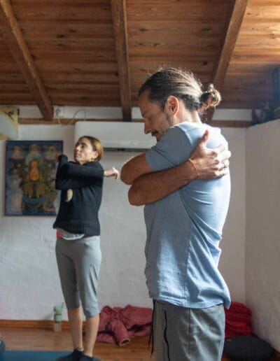 Creative retreat photography in Spain showing connection, movement, and space