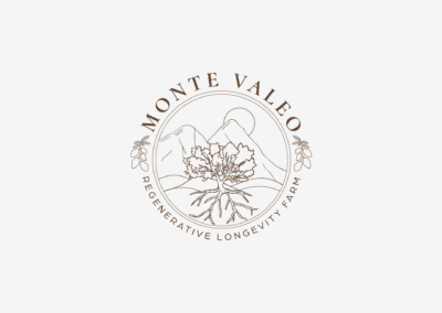 monte valeo logo design regenerative farm