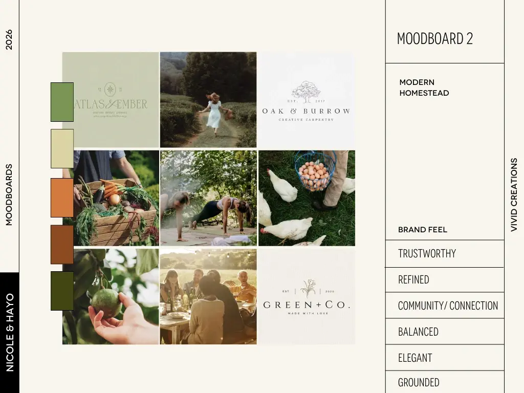 Monte Valeo moodboard: modern homestead